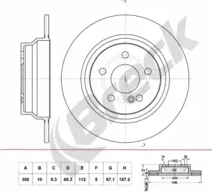 Тормозной диск BRECK купить